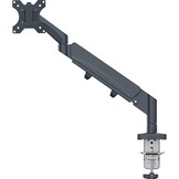 Leitz Ergo Ruimtebesparende Dubbele Monitor Arm, TÜV- en IGR-gecertificeerd, Veelzijdige inklapbare monitorarmen, Donkergrijze Monitorarm voor Twee Tot 32” Monitors, Fluweelgrijs, 65370089
