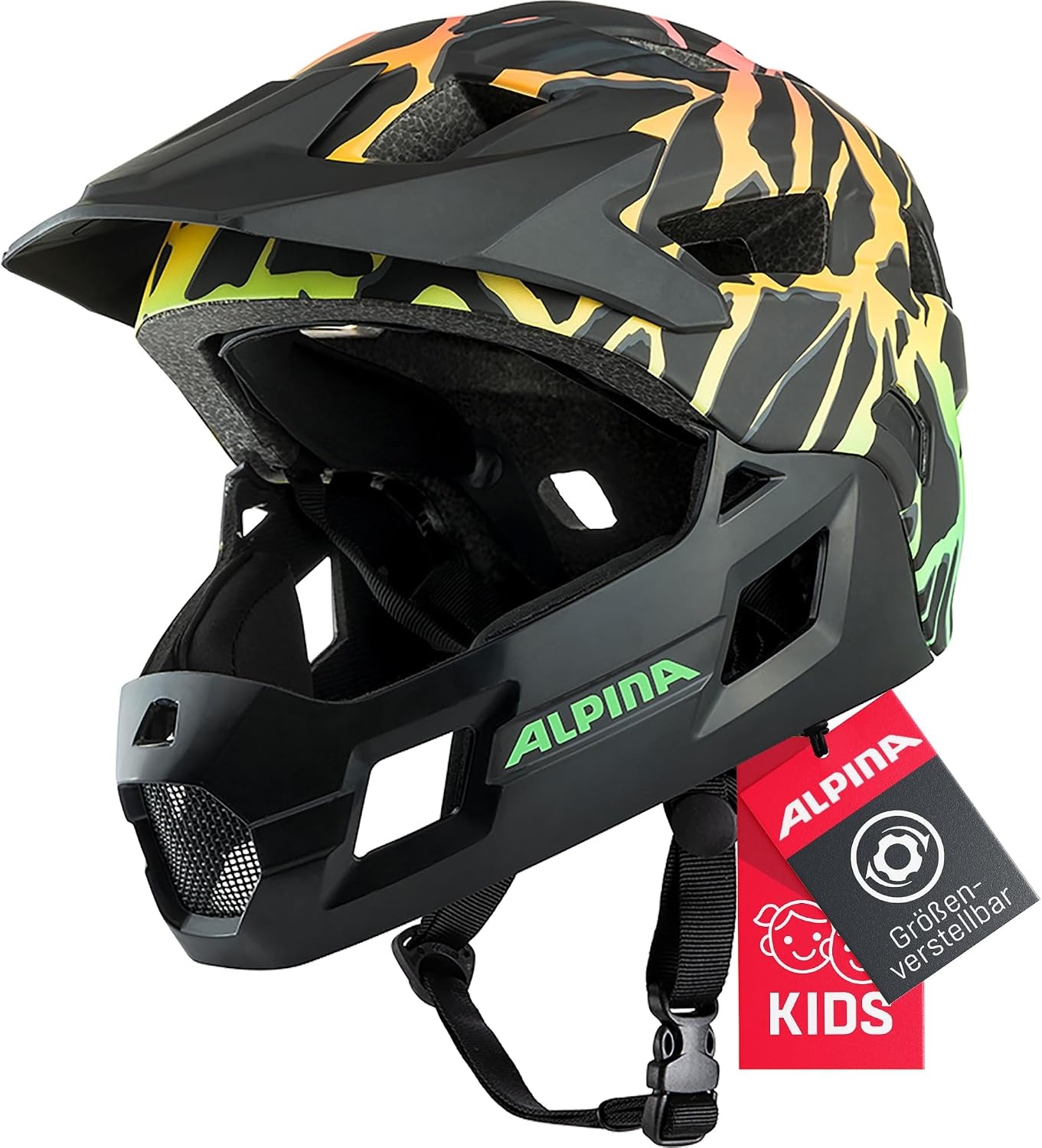 Alpina Rupi kinderhelm Fading/Neon Matt - maat 50-55 cm
