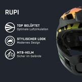Alpina Rupi kinderhelm Fading/Neon Matt - maat 50-55 cm