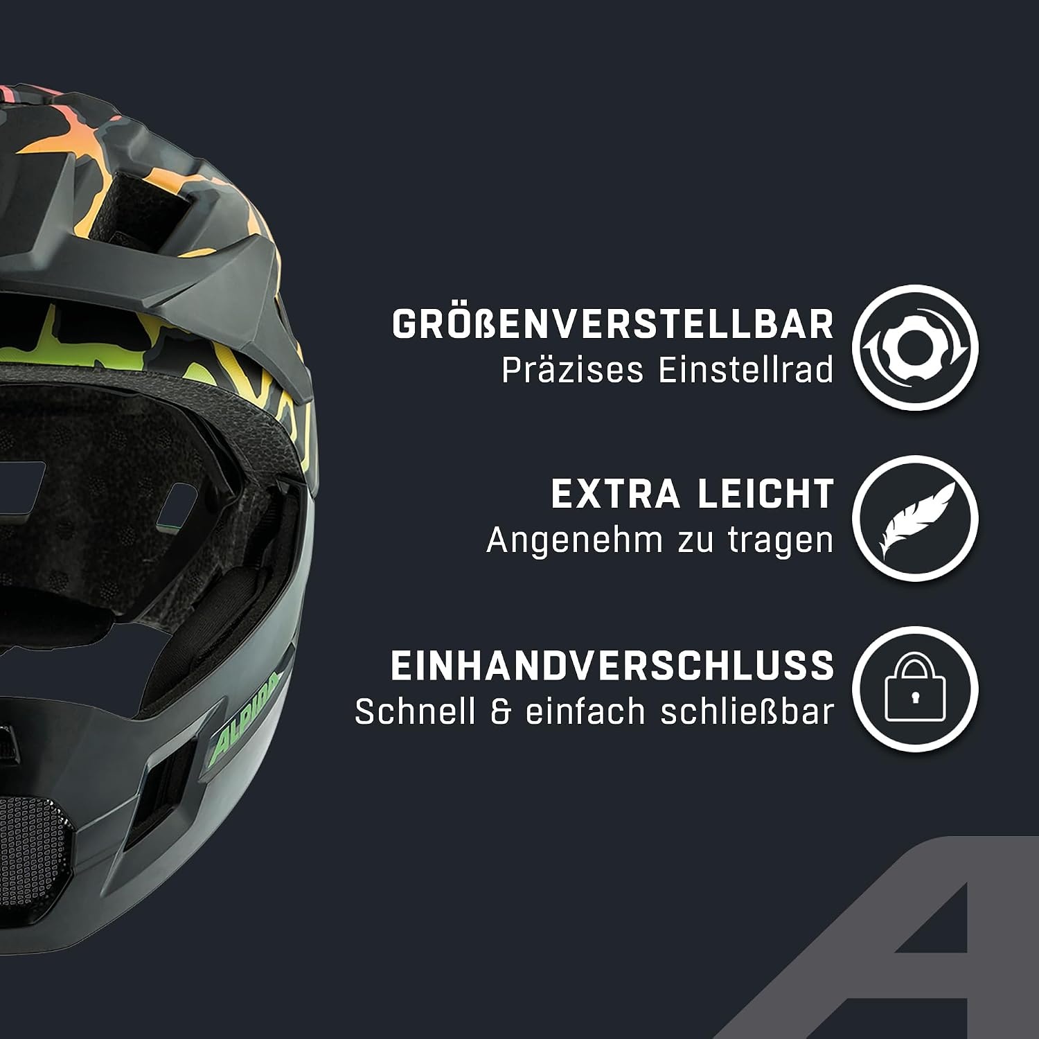 Alpina Rupi kinderhelm Fading/Neon Matt - maat 50-55 cm