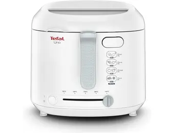 Tefal FF2031 Uno M Friteuse 1470 Watt Wit met Kijkvenster