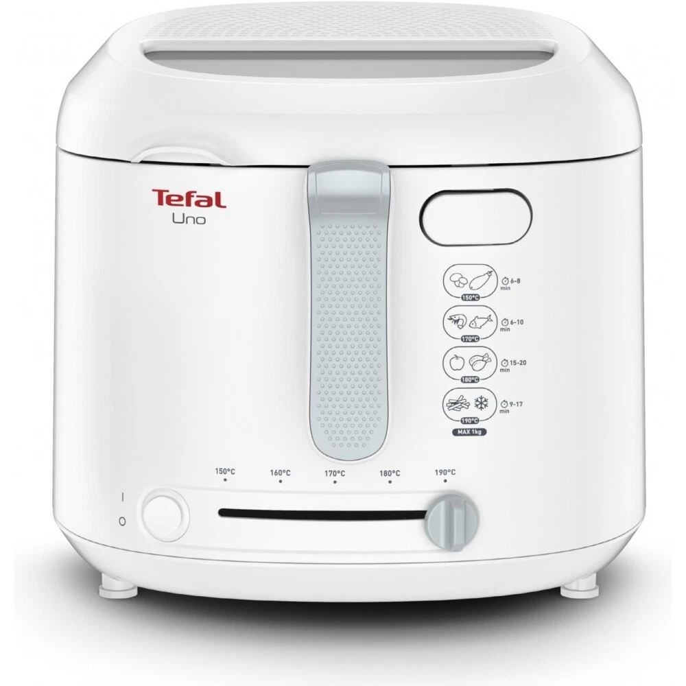 Tefal FF2031 Uno M Friteuse 1470 Watt Wit met Kijkvenster