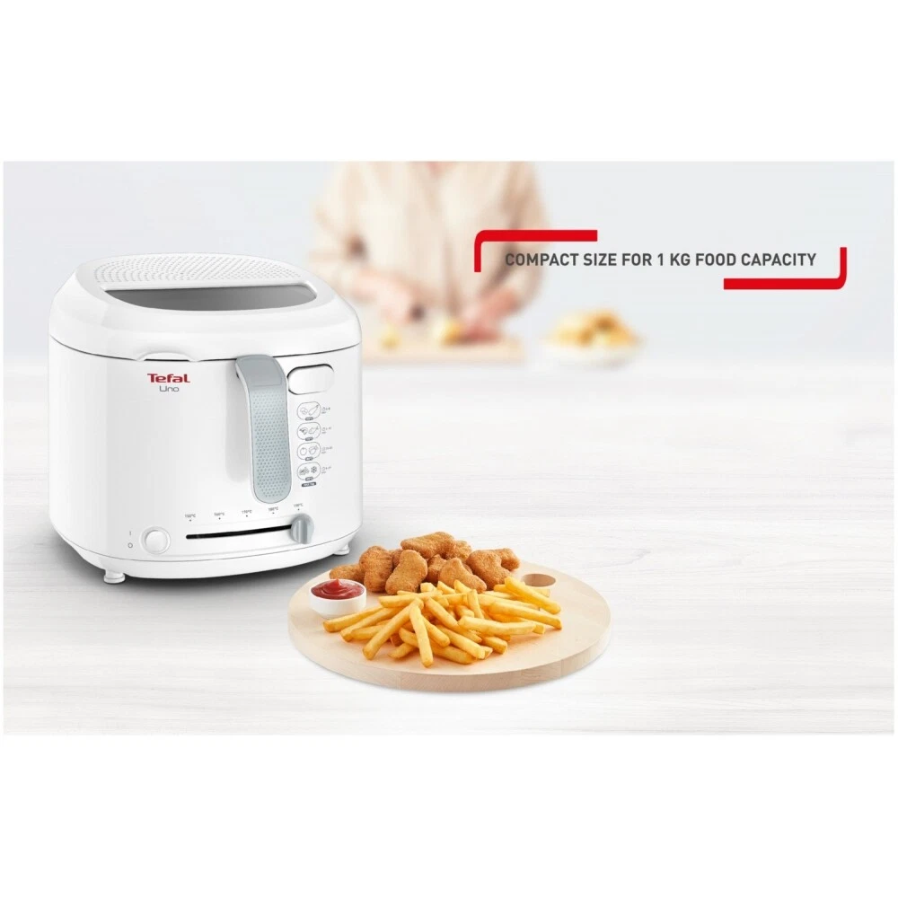 Tefal FF2031 Uno M Friteuse 1470 Watt Wit met Kijkvenster