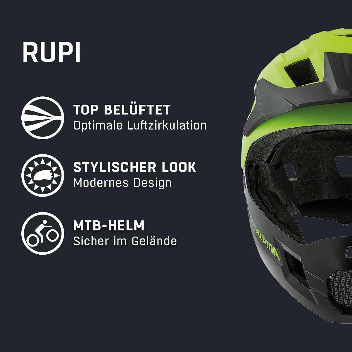 ALPINA Unisex - Kinderen, RUPI