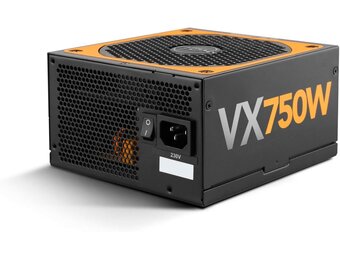 NOX Urano VX 750W Bronze Edition ATX Black, Orange Power Supply (750W, 200-240, 47-63, Active, 130W, 744W)