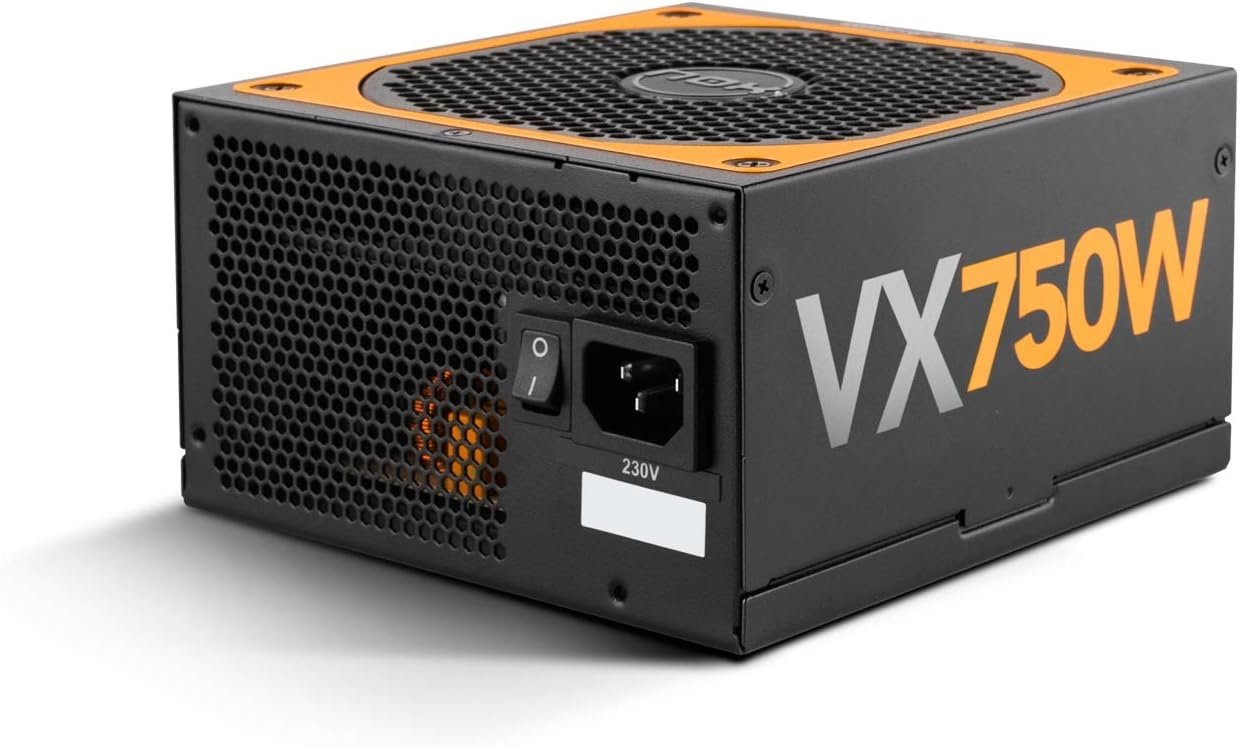 NOX Urano VX 750W Bronze Edition ATX Black, Orange Power Supply (750W, 200-240, 47-63, Active, 130W, 744W)
