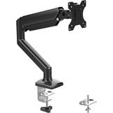 GRIFEMA GB2003-1 monitorhouder met gasveer voor 13-32 inch computerscherm, in hoogte verstelbaar, VESA 75 x 75/100 x 100, gewicht 2-9 kg, zwart