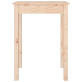 vidaXL Eettafel 55x55x75 cm massief grenenhout