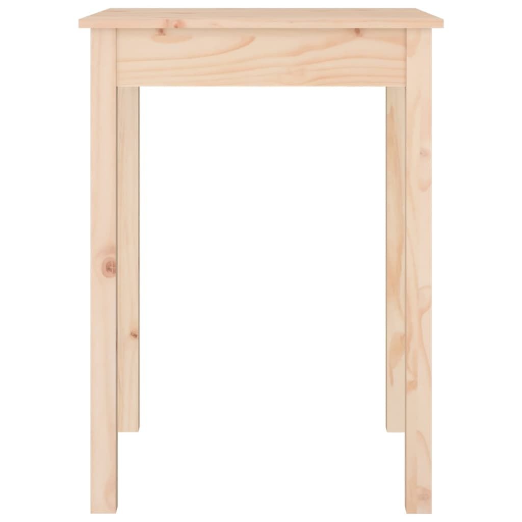 vidaXL Eettafel 55x55x75 cm massief grenenhout