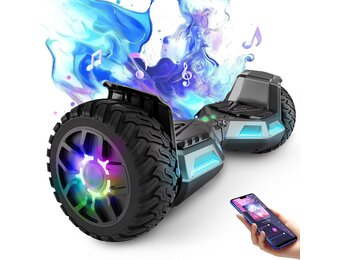 Hoverboard 8.5 Inch Bluetooth LED Light Powerful Motor, Suitable for Adults and Children