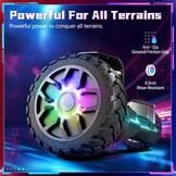 Hoverboard 8.5 Inch Bluetooth LED Light Powerful Motor, Suitable for Adults and Children