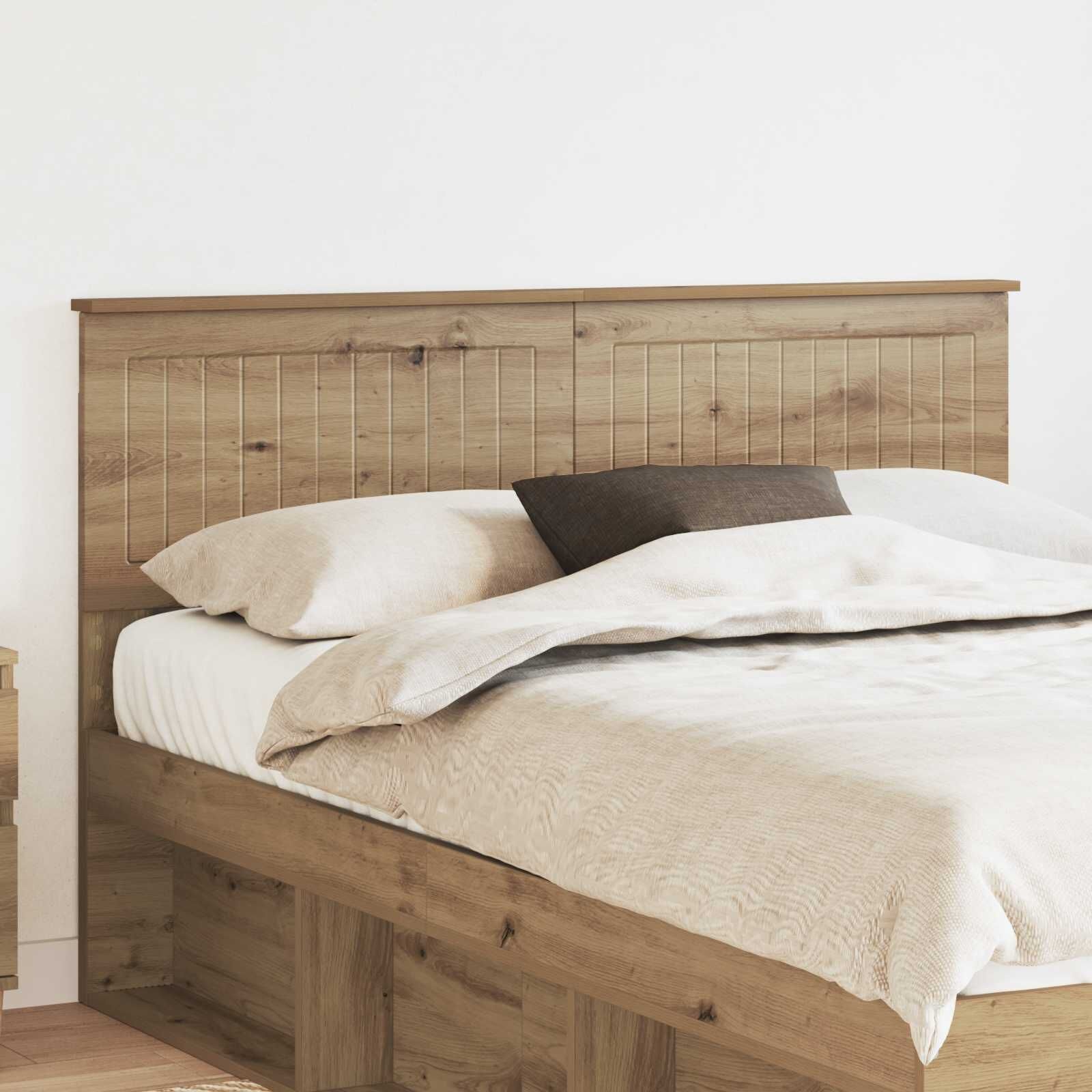 Hoofdbord Artisan Eiken Bewerkt Hout - 60% Korting