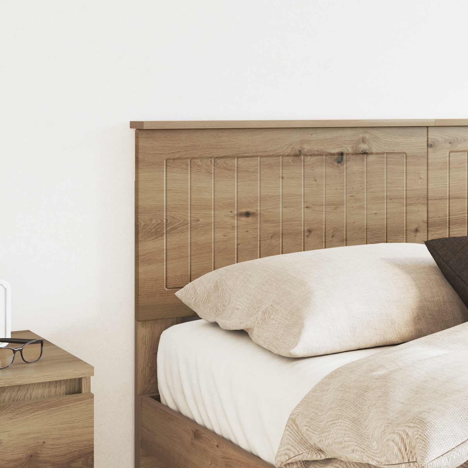 Hoofdbord Artisan Eiken Bewerkt Hout - 60% Korting