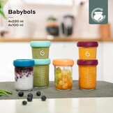 Babymoov Babybols van Glas Multiset 4x 100ml + 4x 220ml + Receptenboek