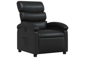 Verstelbare Fauteuil Kunstleer Zwart - 35% Korting