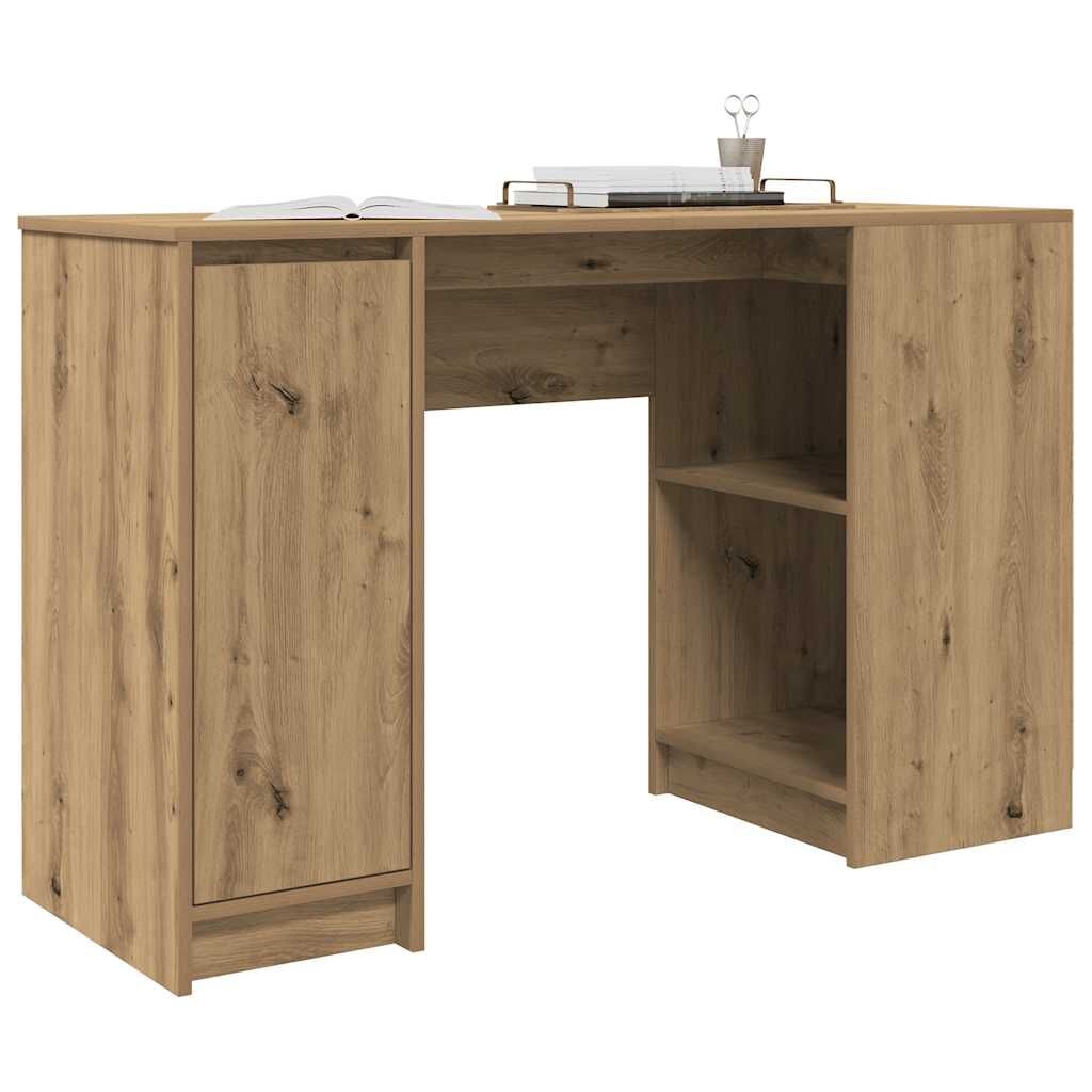 vidaXL Bureau 120x42x76 cm spaanplaat ambachtelijk eikenkleurig
