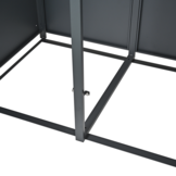 Container ombouw - 2 containers - staal - houtlook antraciet