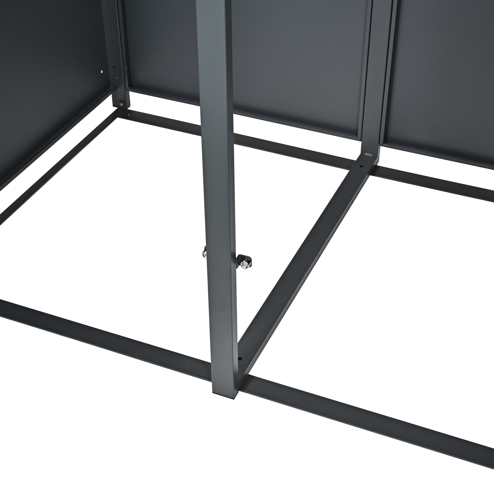 Container ombouw - 2 containers - staal - houtlook antraciet
