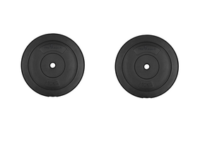 Halterschijven Set 20 kg (2x 10 kg) - 26 mm Boring - ABS Kunststof met Beton (53% Korting)