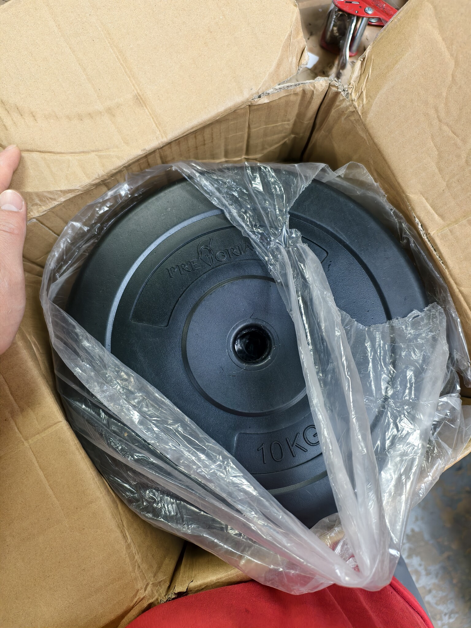 Halterschijf gewichten set 20 kg - 26 mm diameter - 2x 10 kg