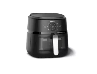 Philips NA231/00 Airfryer 1700W met 6,2 liter inhoud Zwart en Zilver