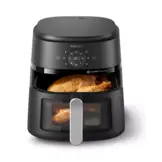 Philips NA231/00 Airfryer 1700W met 6,2 liter inhoud Zwart en Zilver
