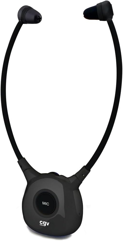 CGV DOLFIN ONYX Draadloze Stethoscoop-Hoofdtelefoon voor TV - Zwart