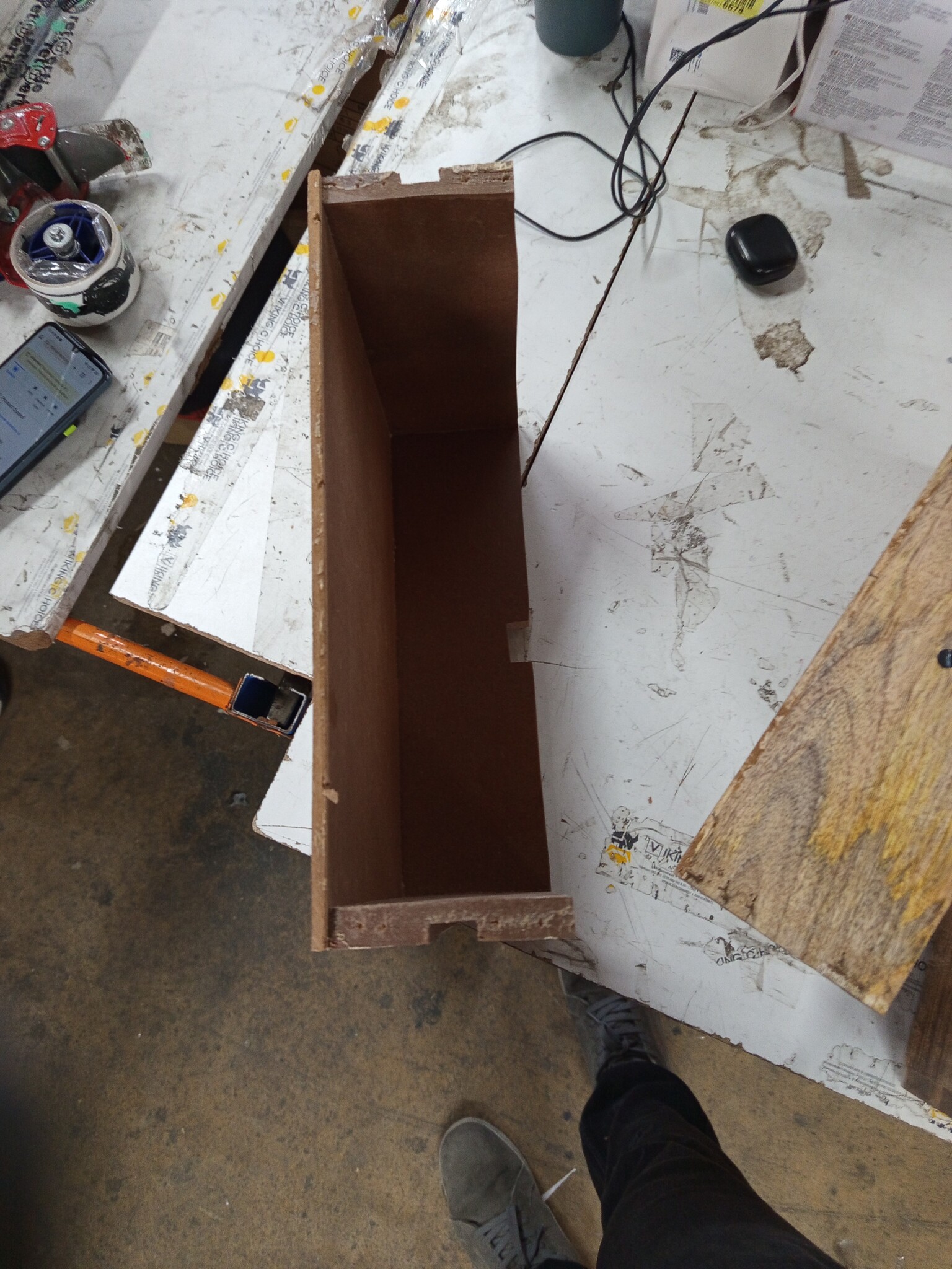 vidaXL Nachtkastje wandgemonteerd 40x30x13,5 cm massief mangohout