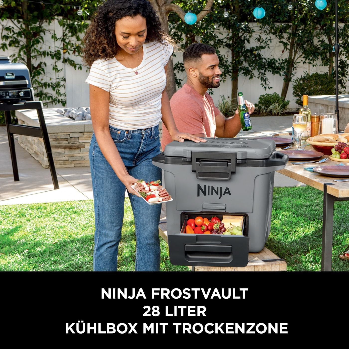 Ninja FrostVault Koelbox 28 Liter - Slate Grey - Houdt ijs tot 5 dagen koel