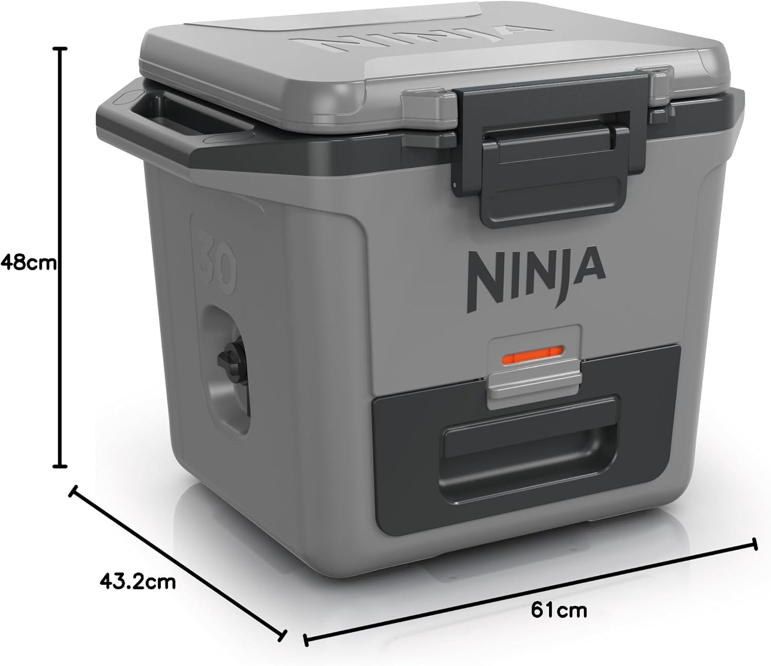 Ninja FrostVault Koelbox 28 Liter - Slate Grey - Houdt ijs tot 5 dagen koel