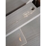 vidaXL Tuinstoel met voetenbank hout grijs