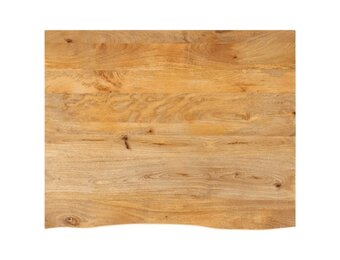 vidaXL Tafelblad met natuurlijke rand 110x80x3,8 cm massief mangohout