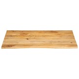 vidaXL Tafelblad met natuurlijke rand 110x80x3,8 cm massief mangohout