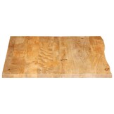 vidaXL Tafelblad met natuurlijke rand 110x80x3,8 cm massief mangohout