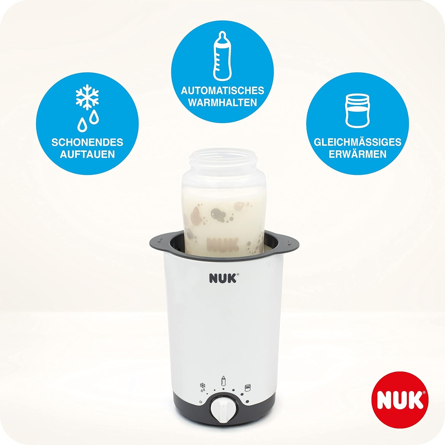 Flessenwarmer 3-in-1 (Wit) - Behoudt Vitamines - 56% Korting!