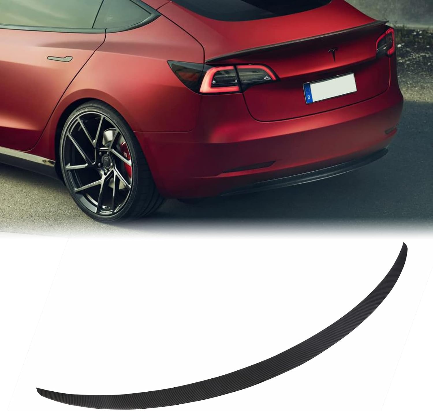 Performance Achterspoiler Glanzend Zwart voor Tesla Model 3 (57% Korting)