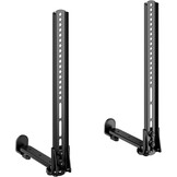 AISENS Universele Soundbar Beugel - Zwart - Geschikt voor 40 tot 182 mm diepte