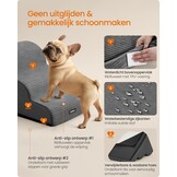 Feandrea Huisdierentrap - 3 treden - 57 x 40 x 40 cm - Leigrijs