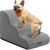Feandrea Huisdierentrap - 3 treden - 57 x 40 x 40 cm - Leigrijs