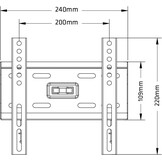 Maclean MC-777 Universele TV Wandbeugel - 13-42 inch - Zwart - Max. 35 kg
