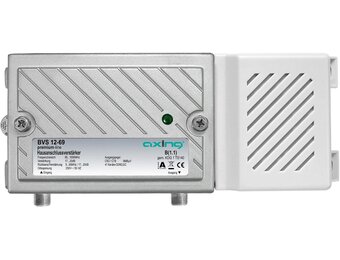 Axing BVS 12-69 home connection amplifier 20 dB, rear channel active, for cable TV digital (1006 MHz) Gain 17...20 dB