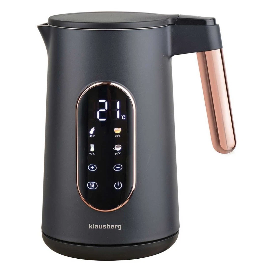 Klausberg KB-7892 Elektrische Waterkoker 1,7L met LED en Temperatuurregeling