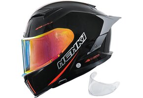 Integraalhelm Motorhelm NENKI NK-871 ECE 22.06 Zwart/Rood XL - 34% Korting