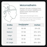 NENKI NK-871 Integraalhelm - Motorhelm met zonnevizier - Zwart/Rood - Maat XL