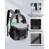 Trekkingrugzak 25L Grijs - Laptop & Wandelen - 57% Korting