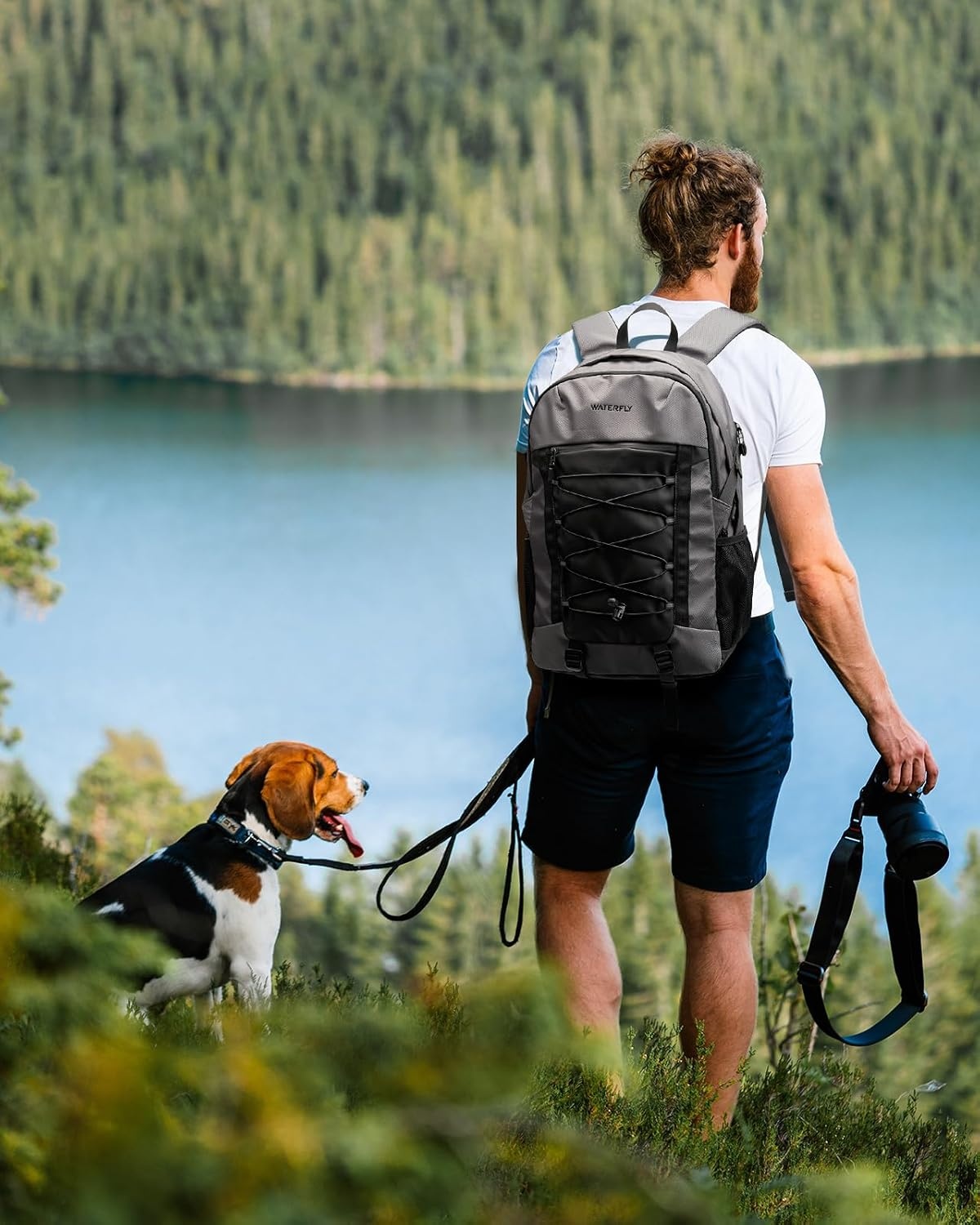 25L Trekkingrugzak met Laptopvak (Grijs) - 57% Korting!