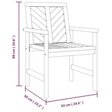 vidaXL Tuinstoelen Massief Acaciahout 3 stuks - 41% Korting!