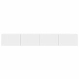 vidaXL TV Wandkast 2 pcs Wit 60 x 31 x 29.5 cm Bewerkt hout