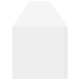 vidaXL TV Wandkast 2 pcs Wit 60 x 31 x 29.5 cm Bewerkt hout