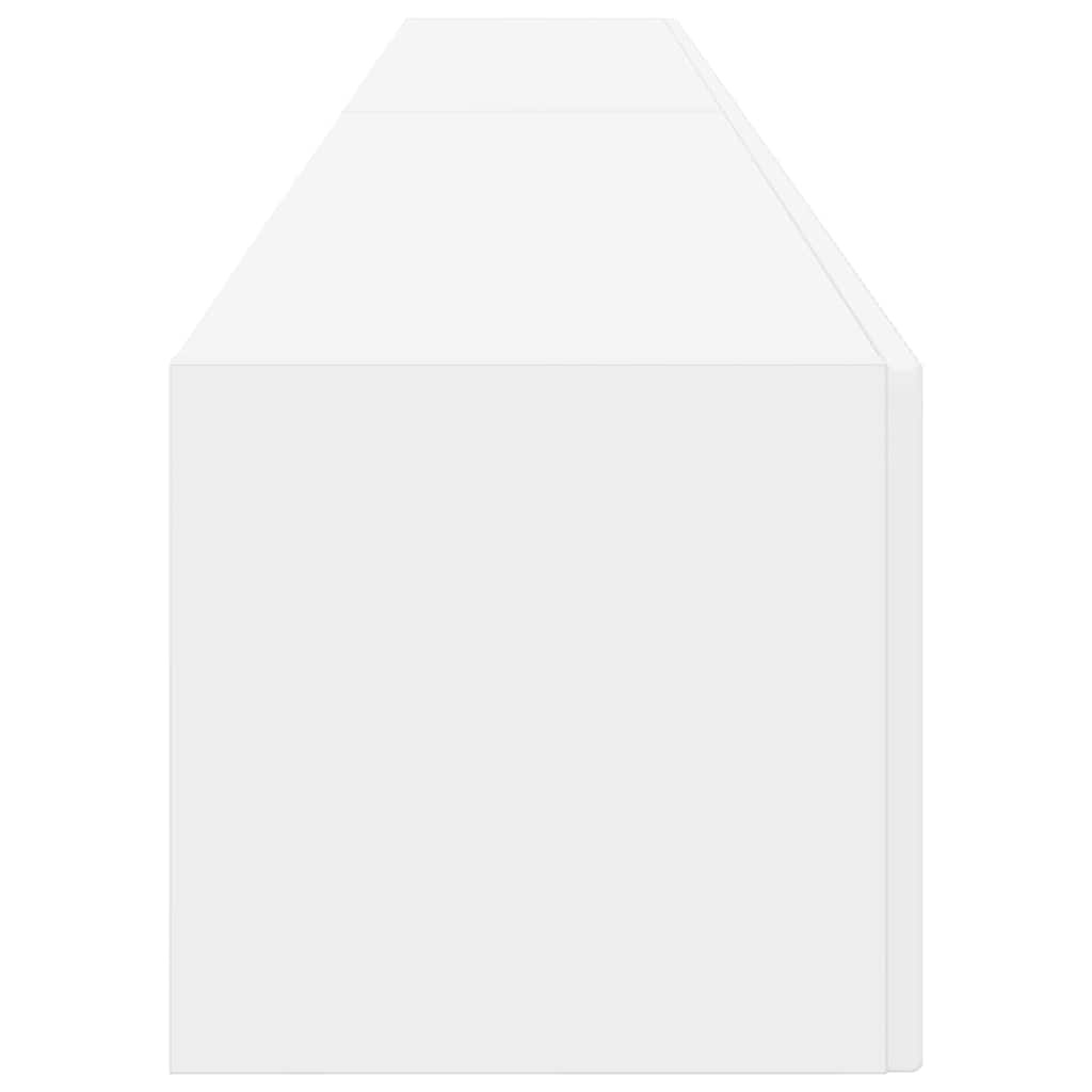 vidaXL TV Wandkast 2 pcs Wit 60 x 31 x 29.5 cm Bewerkt hout
